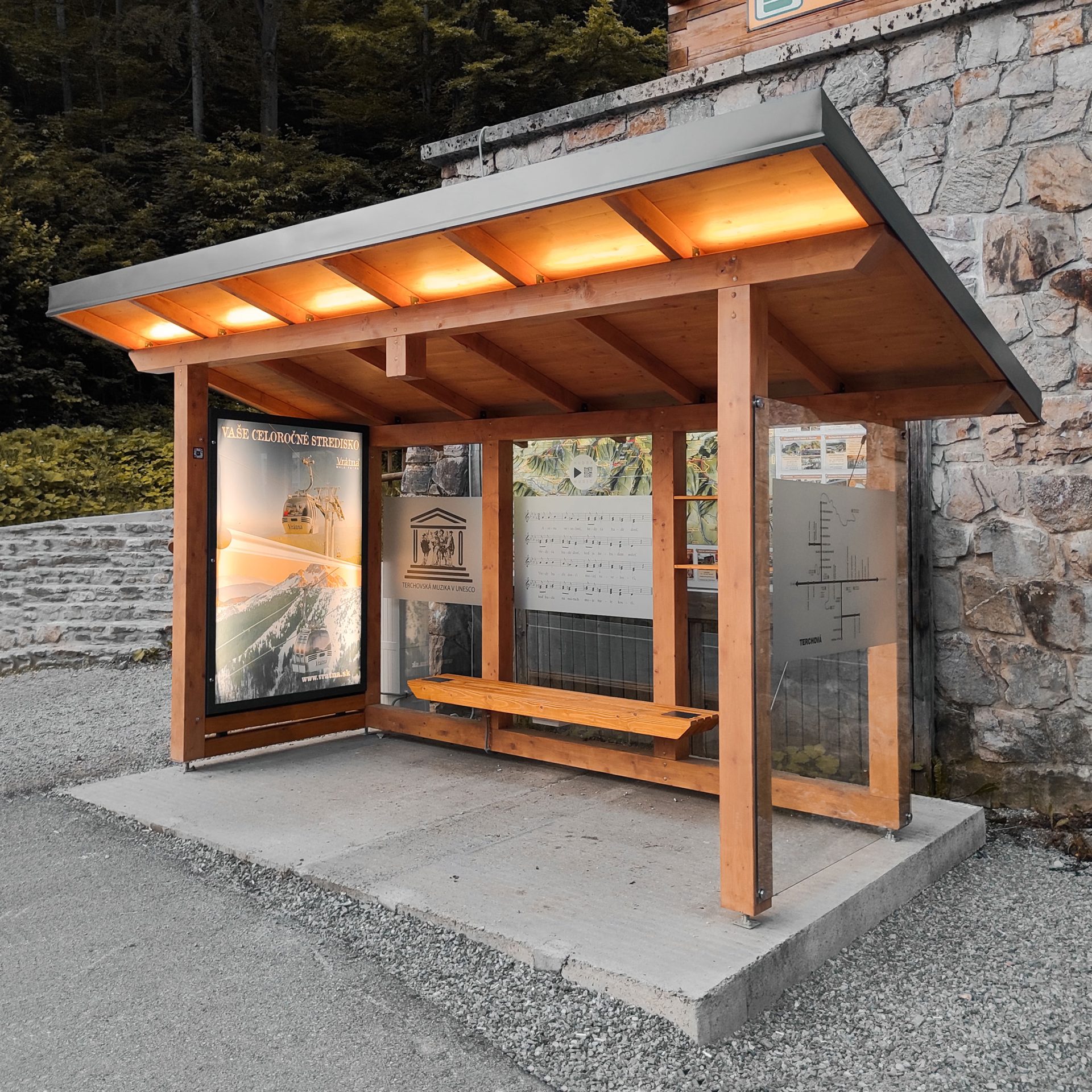 autobusová zastávka mestský mobiliár