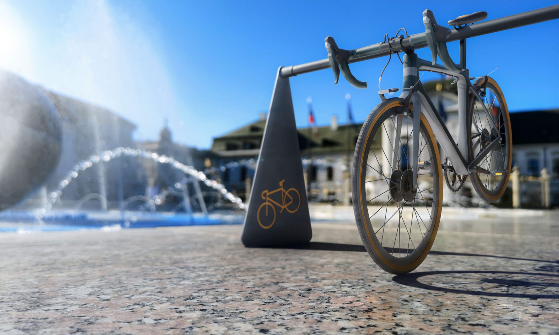 stojany na bicykle mestský mobiliár