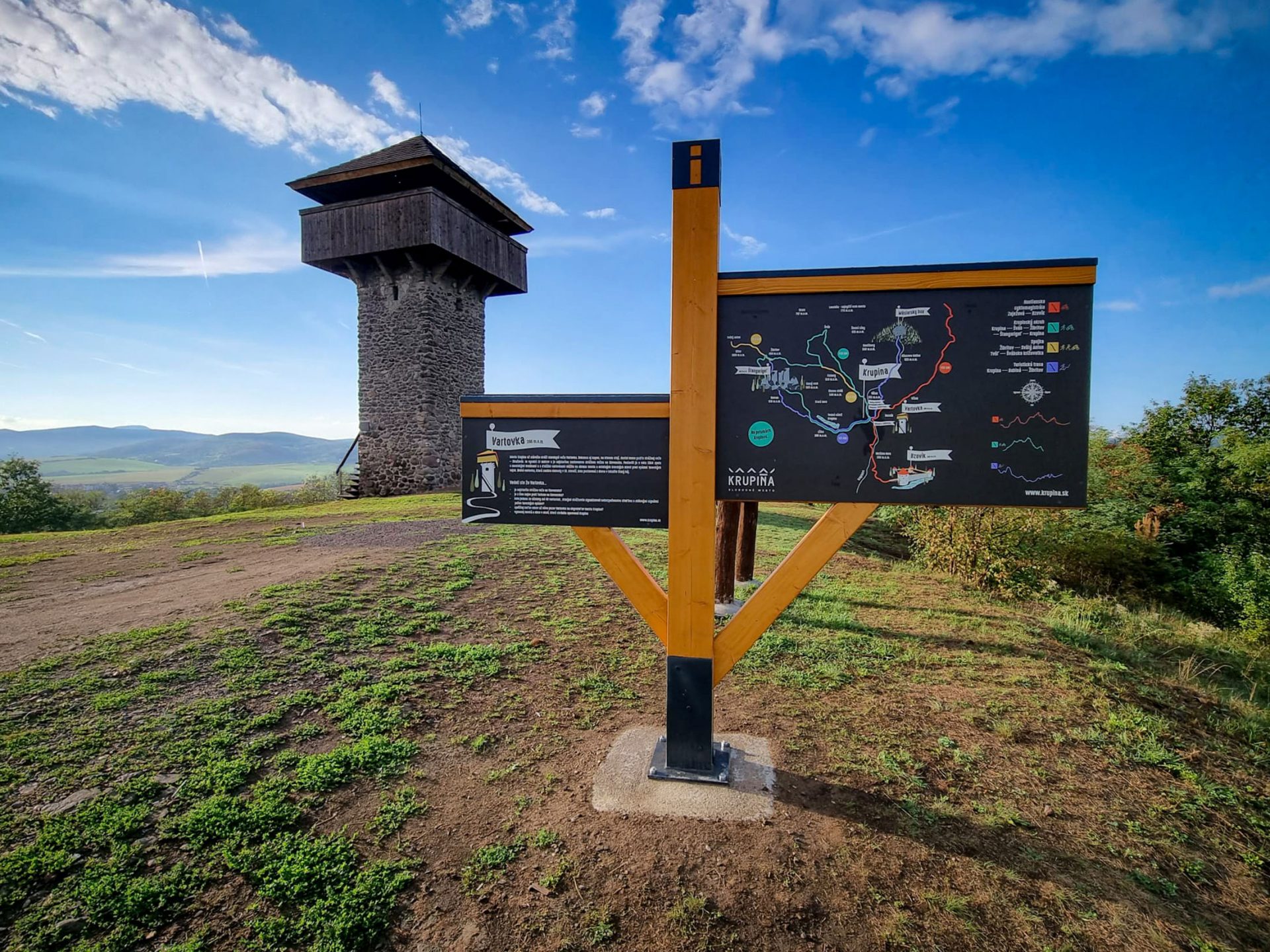 Náučná tabuľa - panel na náučný chodník