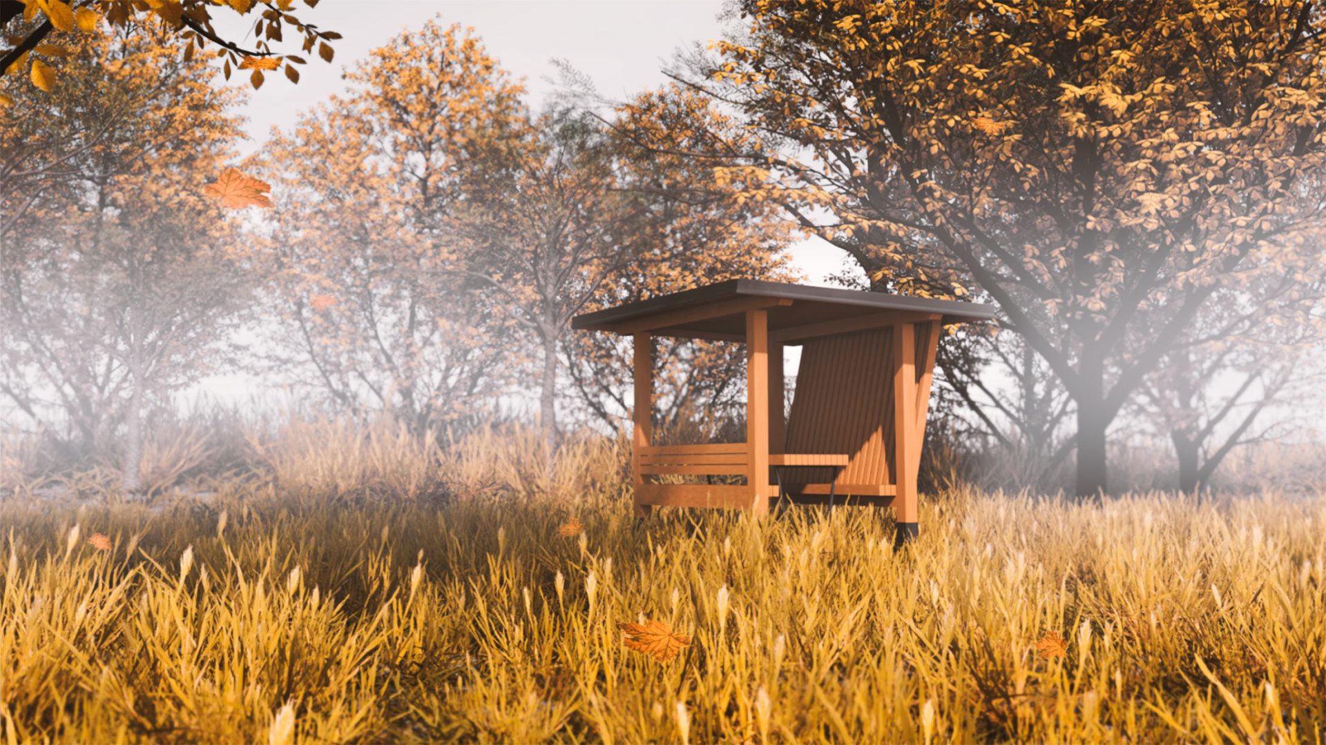 Prístrešky so sedením pre cyklistov