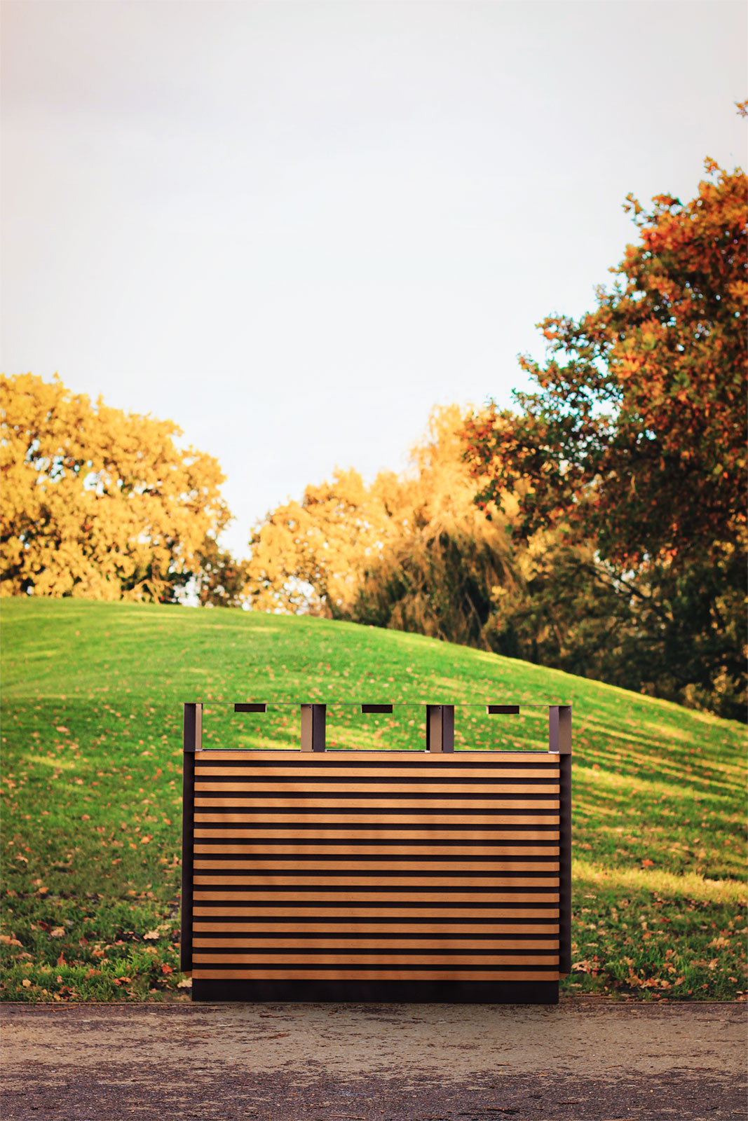 vonkajšie odpadkové koše - triedený odpad