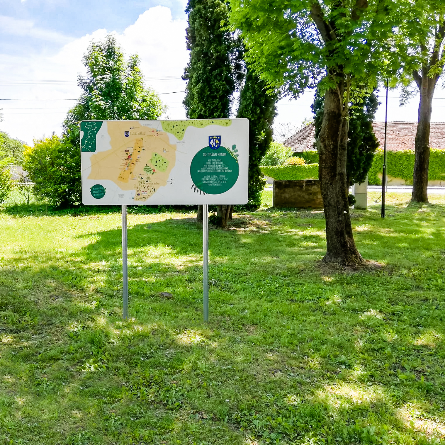 Kreslené mapy - informačná tabuľa