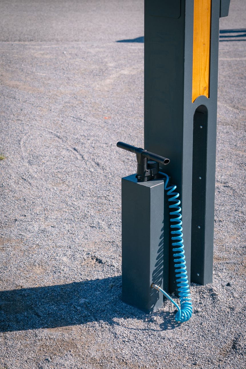 servisný stojan na bicykel