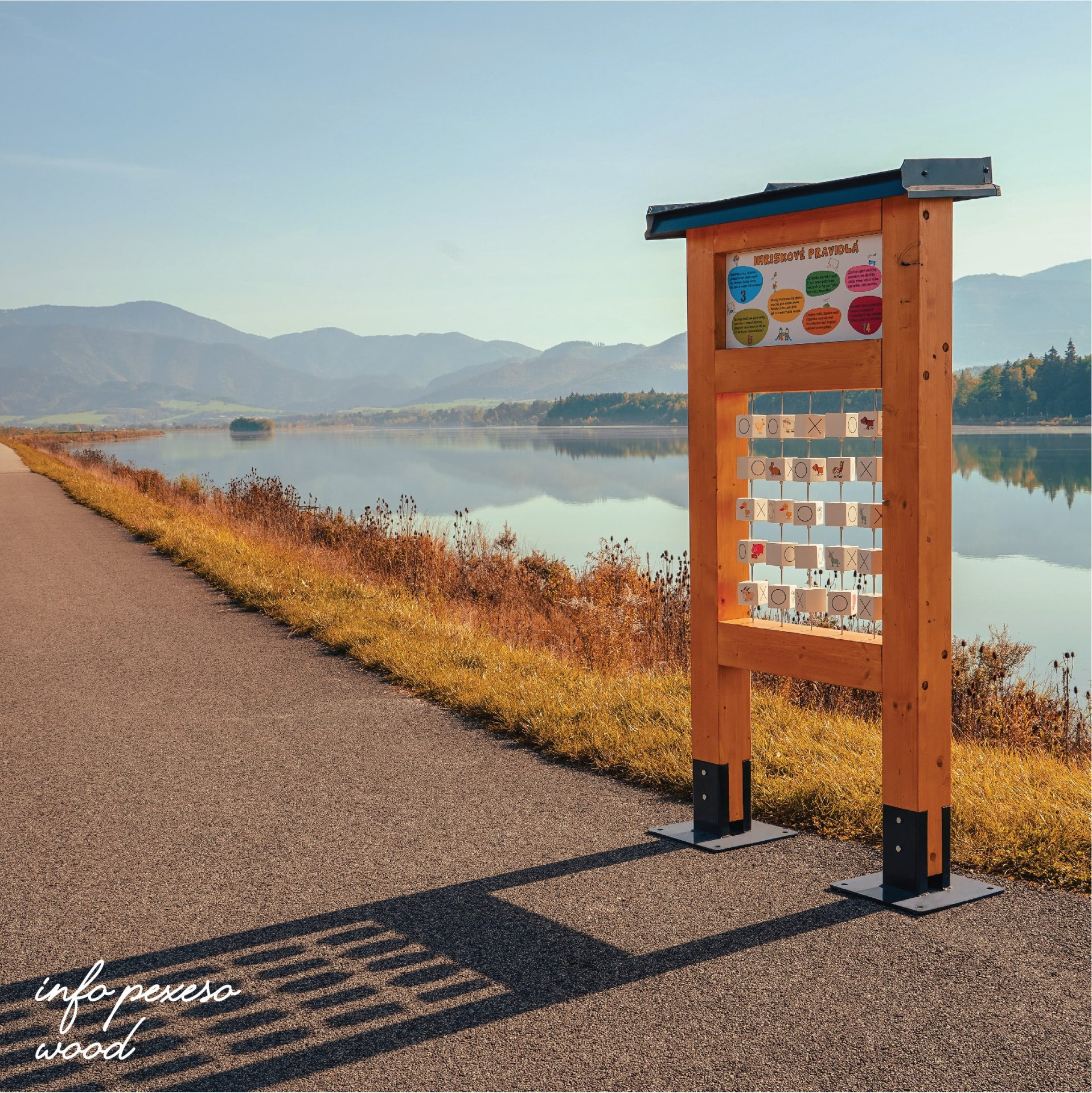 Informacna tabula Pexeso - vodne dielo Zilina