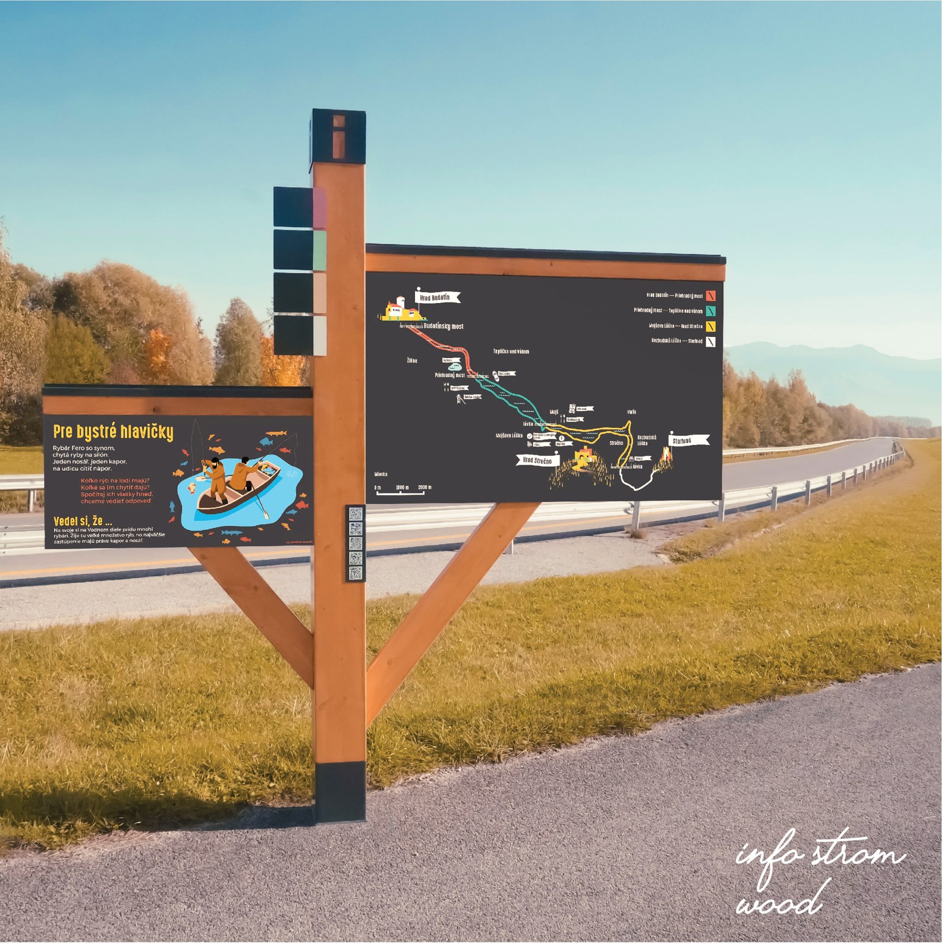 Informacna tabula - vodne dielo Zilina