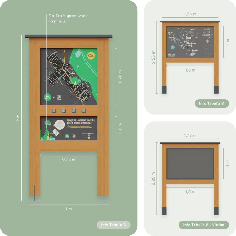 Drevená Info Tabuľa - Technické parametre