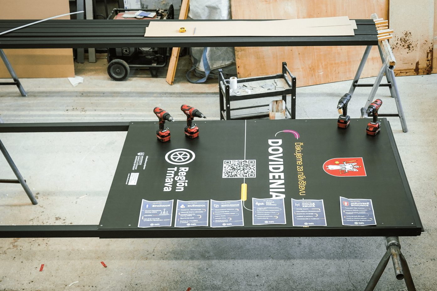 Uvítacia tabuľa - výroba